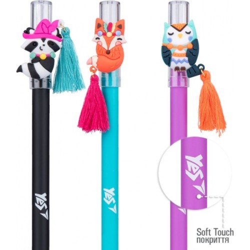 Ручка кулькова Yes Forest Friends 0,7 мм синя (412073)