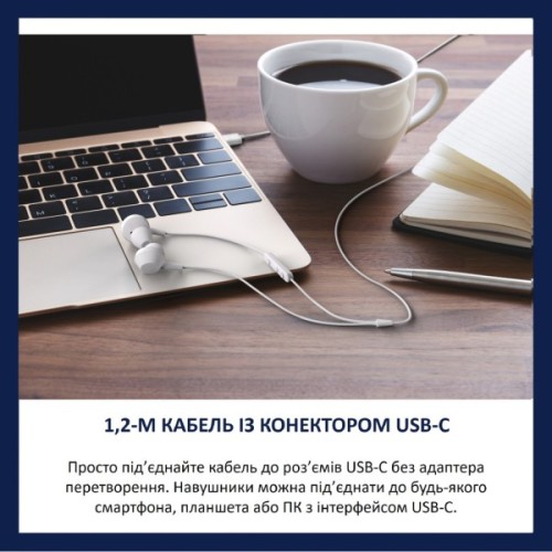 Навушники Philips TAE5008WT/00 USB-С White (TAE5008WT/00)
