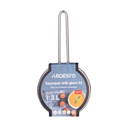 Ківш Ardesto Gemini Liguria, 1.3л, нержавіюча сталь (AR4313GB)