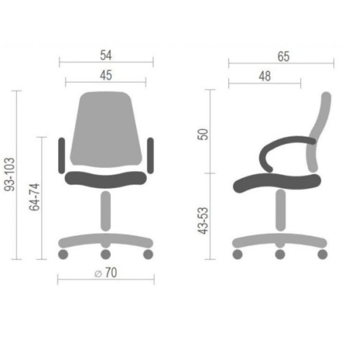 Офісне крісло Аклас Тіто CH TILT Чорне (07314)