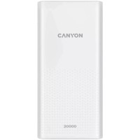 Батарея універсальна Canyon 20000mAh, Input 5V/2A, Output 5V/2.1A(Max), White (CNE-CPB2001W)
