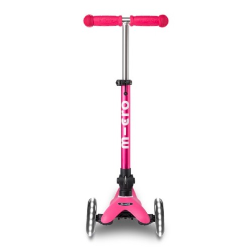 Самокат Micro Mini Deluxe Foldable LED" складний Рожевий" (MMD197)