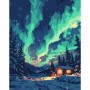 Картина по номерам Santi "Північне сяйво", 40*50см, LED підсв (956655)