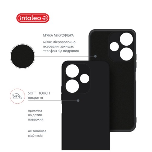 Чохол до мобільного телефона Intaleo Silicone Xiaomi Redmi 13 Black (1283126600722)