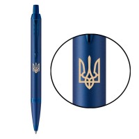 Ручка кулькова Parker IM 17 Professionals UKRAINE Monochrome Blue BP Трезубец (28132_T001y)