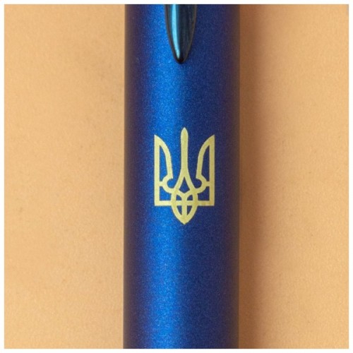 Ручка кулькова Parker IM 17 Professionals UKRAINE Monochrome Blue BP Трезубец (28132_T001y)