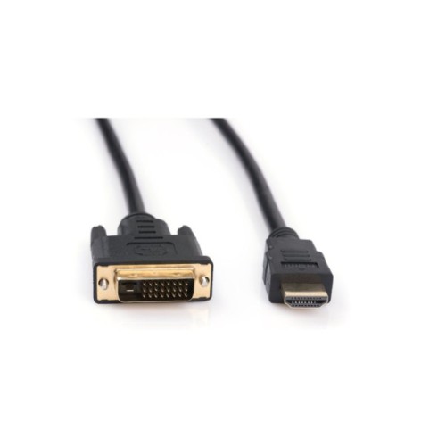 Кабель мультимедійний HDMI M to DVI M 5.0m 24+1pin Vinga (VCPHDMIDVI5)