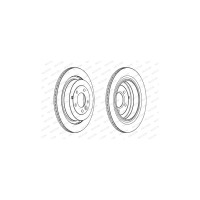 Гальмівний диск FERODO DDF1433C-1