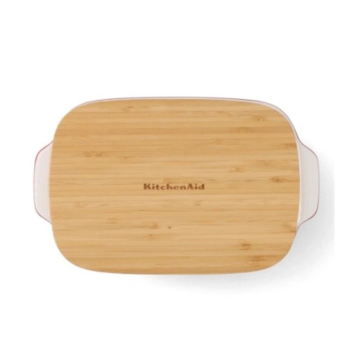 Форма для випікання KitchenAid з кришкою керамогранітна 1,9 л Червона (CC006106-001)