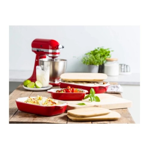 Форма для випікання KitchenAid з кришкою керамогранітна 1,9 л Червона (CC006106-001)
