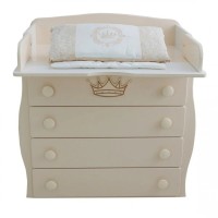 Комод-пеленатор Angelo Корона (айворі) 90х51х90 (19007)