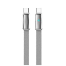 Дата кабель USB-C to USB-C 1.0m 5A 100W ultra-thin gray ColorWay (CW-CBPDCC100-GR)