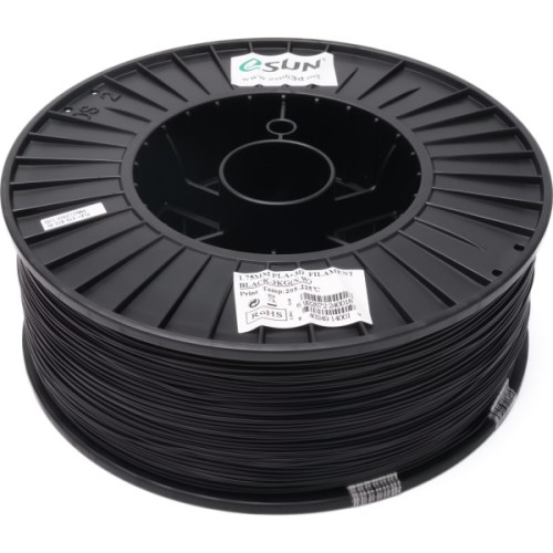 Пластик для 3D-принтера eSUN PLA+ 1.75мм, 3кг, Black (PLA+175B3)