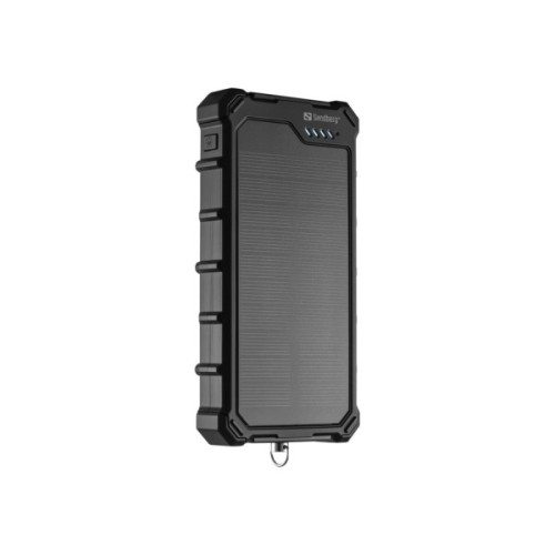 Батарея універсальна Sandberg 10000mAh, 22.5W, PD, Solar, CampLED, PowerThrough, IP65 (421-23)