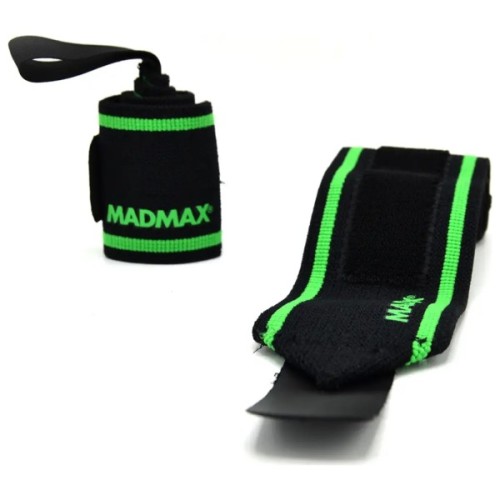 Бинт для спорту MadMax MFA-298 Wrist Wraps 18" Black/Green (MFA-298-U)