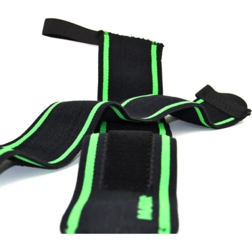 Бинт для спорту MadMax MFA-298 Wrist Wraps 18" Black/Green (MFA-298-U)