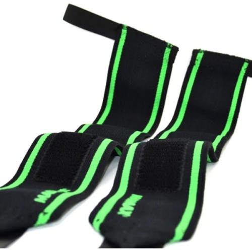 Бинт для спорту MadMax MFA-298 Wrist Wraps 18" Black/Green (MFA-298-U)