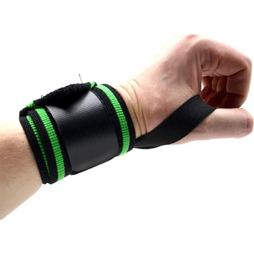 Бинт для спорту MadMax MFA-298 Wrist Wraps 18" Black/Green (MFA-298-U)