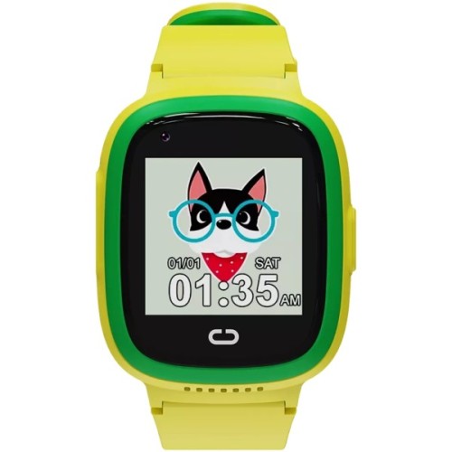 Смарт-годинник Canyon Sunny KW-48 Video 4G GPS Games Music Yellow/Green (CNE-KW48YG)