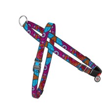 Шлея для собак WAUDOG Nylon з QR-паспортом "Літо" L (5438)