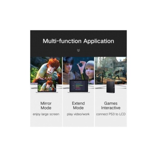 Кабель мультимедійний HDMI M to HDMI M 1.0m black Ugreen (10115)