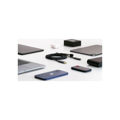 Дата кабель 6in1 inCharge XL 3.0m black Rolling Square (XLL01R)