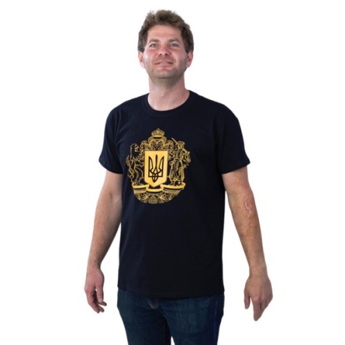 Футболка Sol's Imperial 190 Герб України чорний XL (11500309/137XL)
