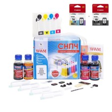 СБПЧ WWM Canon Pixma E3140/E484 + PG46/CL56 (IS.0130set)