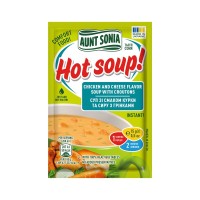 Їжа швидкого приготування Тьотя Соня Суп курячий з сиром та грінками 15 г (4820015103055)