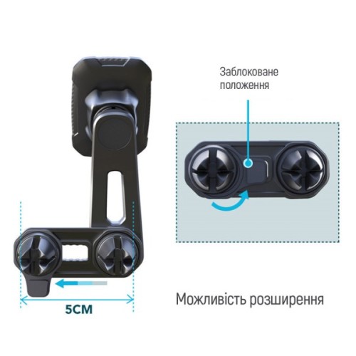 Універсальний автотримач ColorWay Air Vent-3 (360 rotation) magnetic Gray (CW-CHM07-GR)