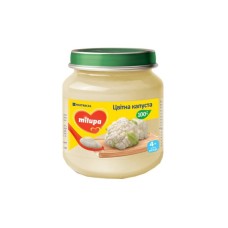 Дитяче пюре Milupa Цвітна капуста з 4 місяців 125 г (5900852030246)