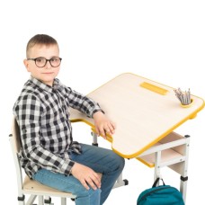 Парта зі стільцем Sector Сопрано жовтий трансформер (Сопрано жовтий)