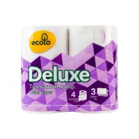 Туалетний папір Ruta Ecolo Deluxe 3 шари 4 рулони (4820202890324)