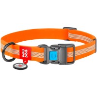 Нашийник для тварин WAUDOG Waterproof пластикова пряжка S Ш 15 мм Д 25-35 см помаранчевий (26164)