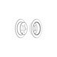 Гальмівний диск FERODO DDF1762C