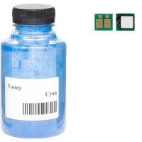 Тонер Canon IR C3025/C3025i, С-EXV54 270г Cyan developer+chip АНК (3204205)