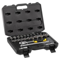 Набір торцевих головок Stanley Expert 1/2", 24 шт, шестигранних, з тріскачкою (STMT82830-1)