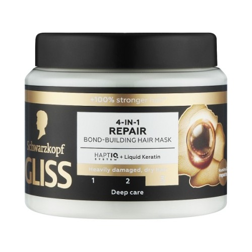 Маска для волосся Gliss 4-In-1 Ultimate Repair Bond-Building Hair Mask 400 мл (9000101726138)