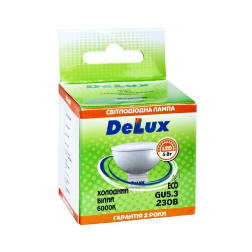 Лампочка Delux JCDR 5Вт 6000K 220В GU5.3 (90001294)