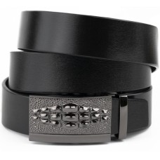 Ремінь Vintage Чоловічий з пряжкою автомат Чорний (20300)