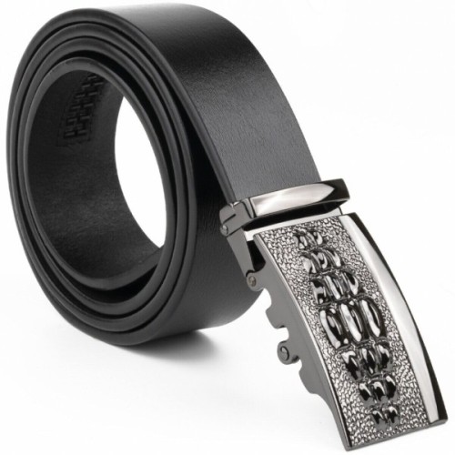 Ремінь Vintage Чоловічий з пряжкою автомат Чорний (20300)