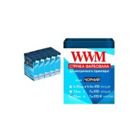 Стрічка до принтерів 13мм х 7м (прав) Black*5шт WWM (R13.7SR5)