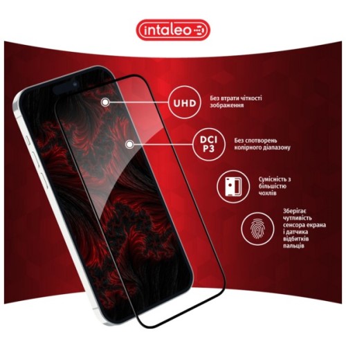 Скло захисне Intaleo Full Glue Apple iPhone 15 (1283126575242)