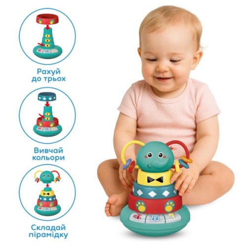 Розвиваюча іграшка Kiddi Smart Слоненя Грайко (1305-UK)