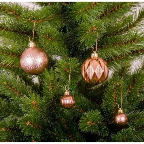 Ялинкова іграшка Chomik пластикові кульки компл. 44шт, 3/6см, рожеві (5900779877726_3)