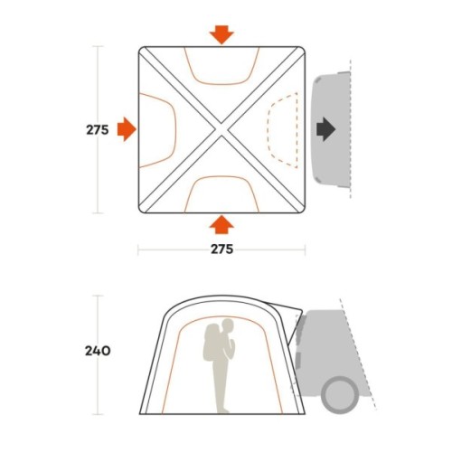 Намет Ferrino Wander Trunk Sand (92016QSS) (931775)