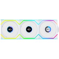 Кулер до корпусу Lian Li UNI Fan SL WIRELESS LCD 120-3, White (G99.12SLLCD1W3W.00)