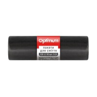 Пакети для сміття PRO service Optimum LD Чорні 120 л 10 шт. (4823071624205)