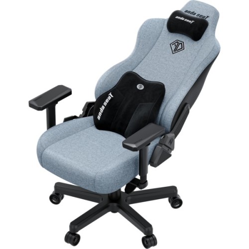 Крісло ігрове AndaSeat Kaiser 3E Fabric XL Gray/Blue (AD23YC-XL-09-T-CF-T01)
