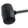 Киянка Sigma 225г, гумова, чорна, металева обгумована рукоятка (4317461)